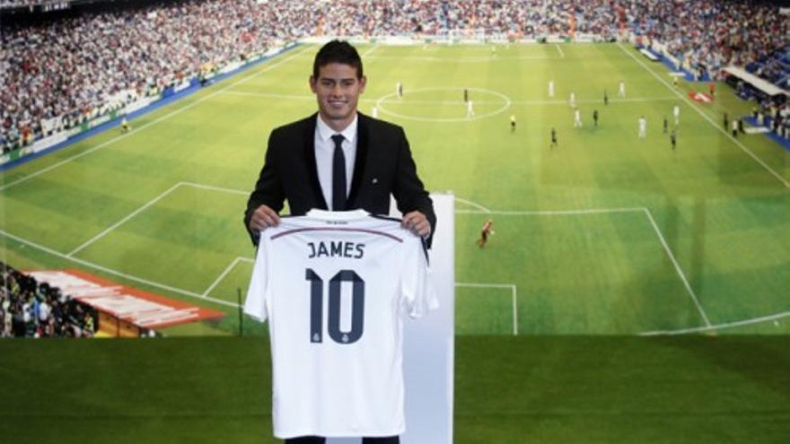 El Real Madrid presenta a James Rodríguez