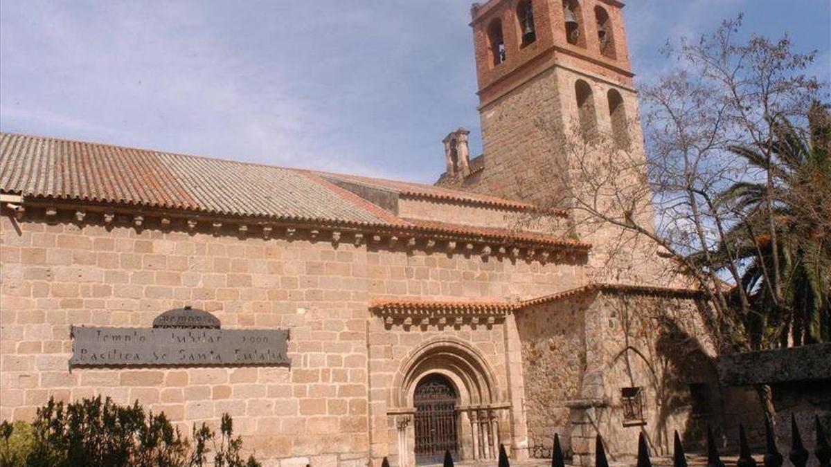 Exterior de la Basílica de Santa Eulalia de Mérida.
