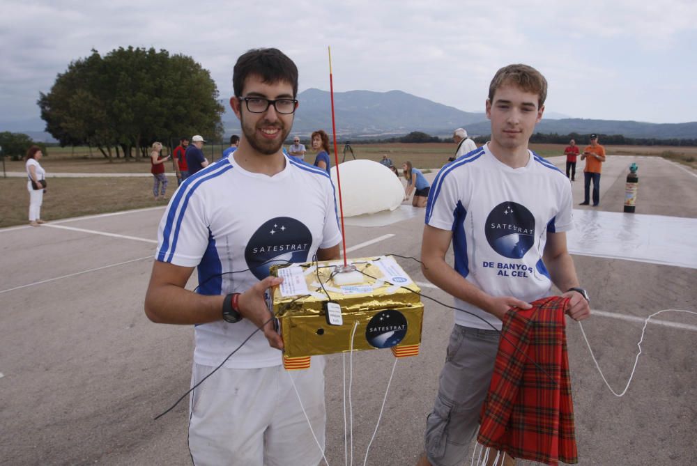 Llancen dues sondes a l'estratosfera des del Pla de l'Estany