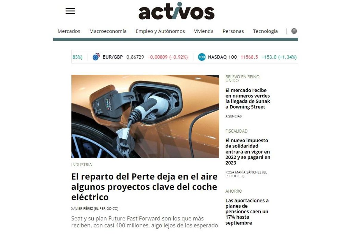 Prensa Ibérica treu ‘Actius’ com a canal d’economia en totes les seves edicions digitals Prensa Ibérica treu ‘Actius’ com a canal d’economia en totes les seves edicions digitals