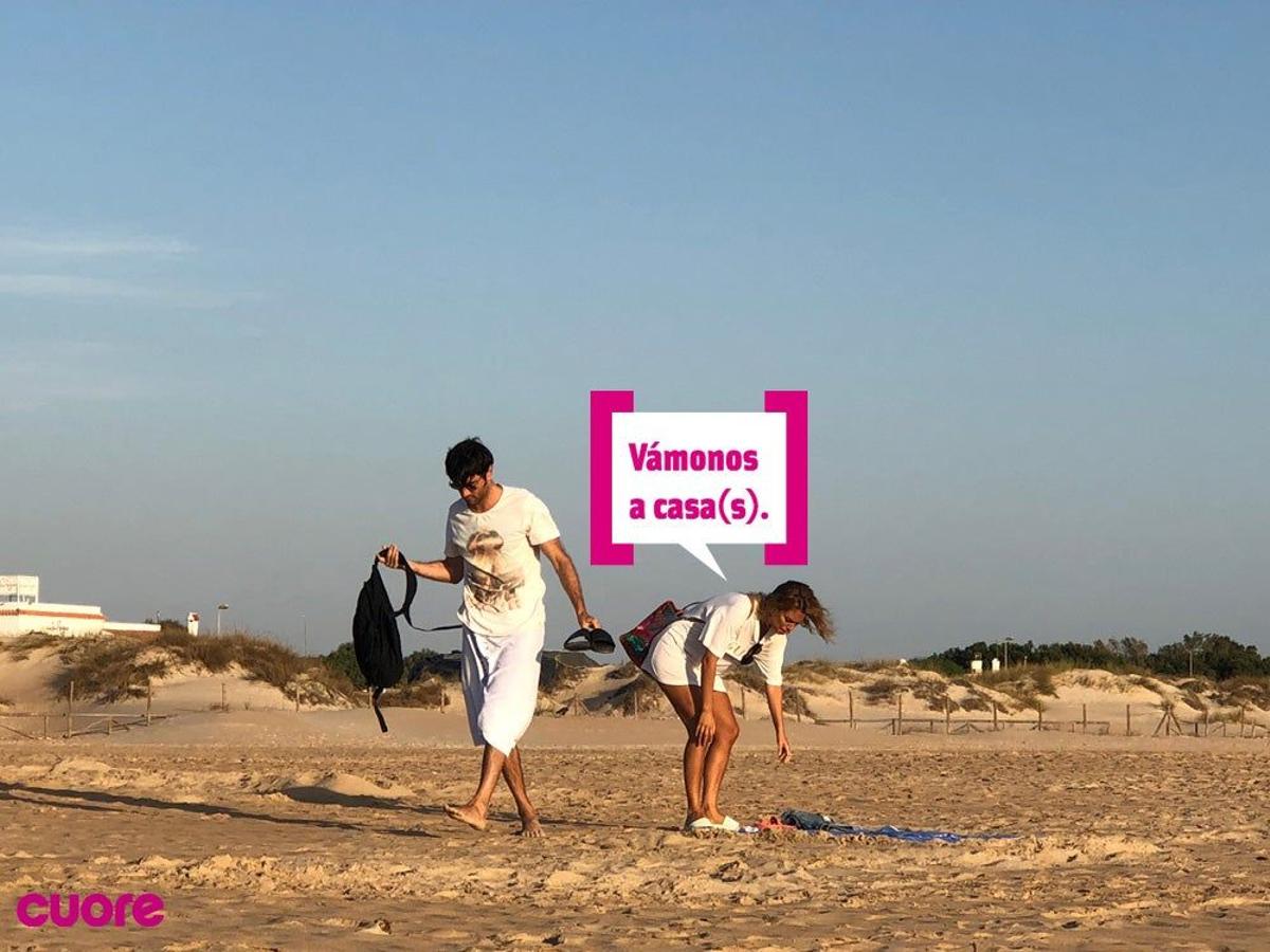 Blanca Suárez y Javier Rey se van de la playa