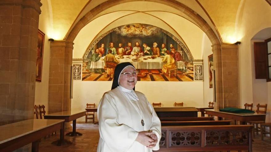 Sor Trinidad, fallecida el 7 de octubre, en el interior de una de las dependencias monacales en 2009.