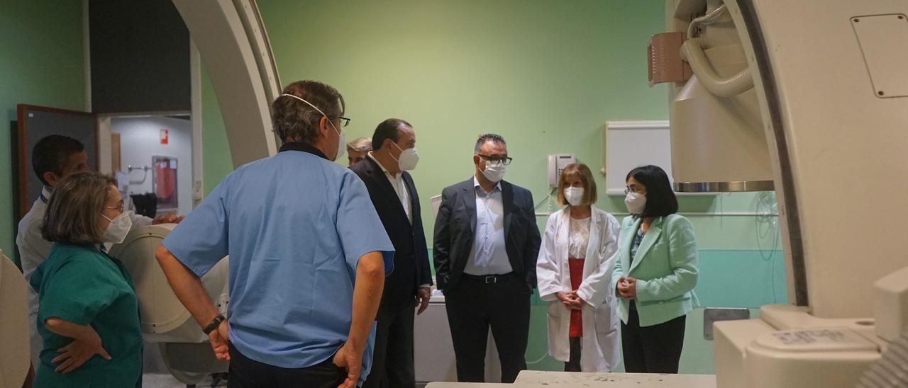 La ministra de Sanidad, Carolina Darias, en el Hospital Universitario de Gran Canaria Doctor Negrín.