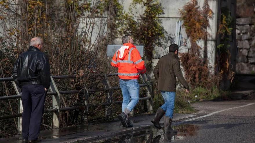 Voluntarios participantes en el operativo de búsqueda de Pilar Vigil (en el recuadro), ayer, en el entorno del polígono de Riaño II.