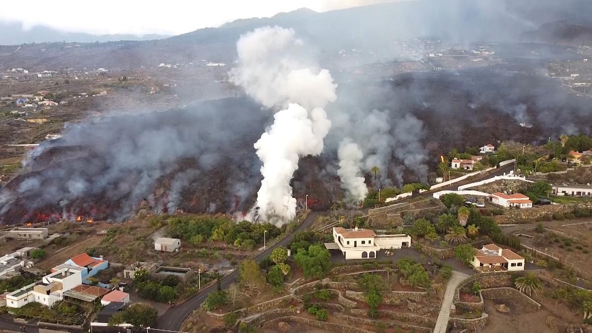 Las imágenes de la erupción volcánica en La Palma y sus devastadoras consecuencias