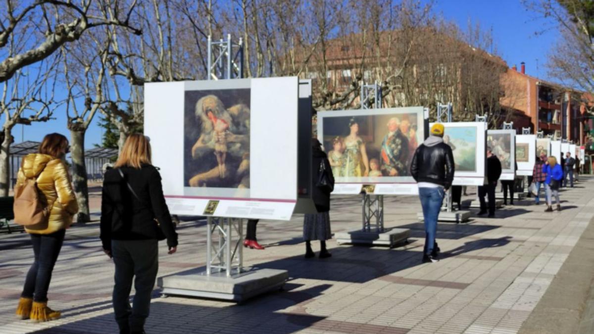 La muestra de las obras maestras del Prado en la Mota logra atraer a decenas de vecinos y visitantes | E. P.