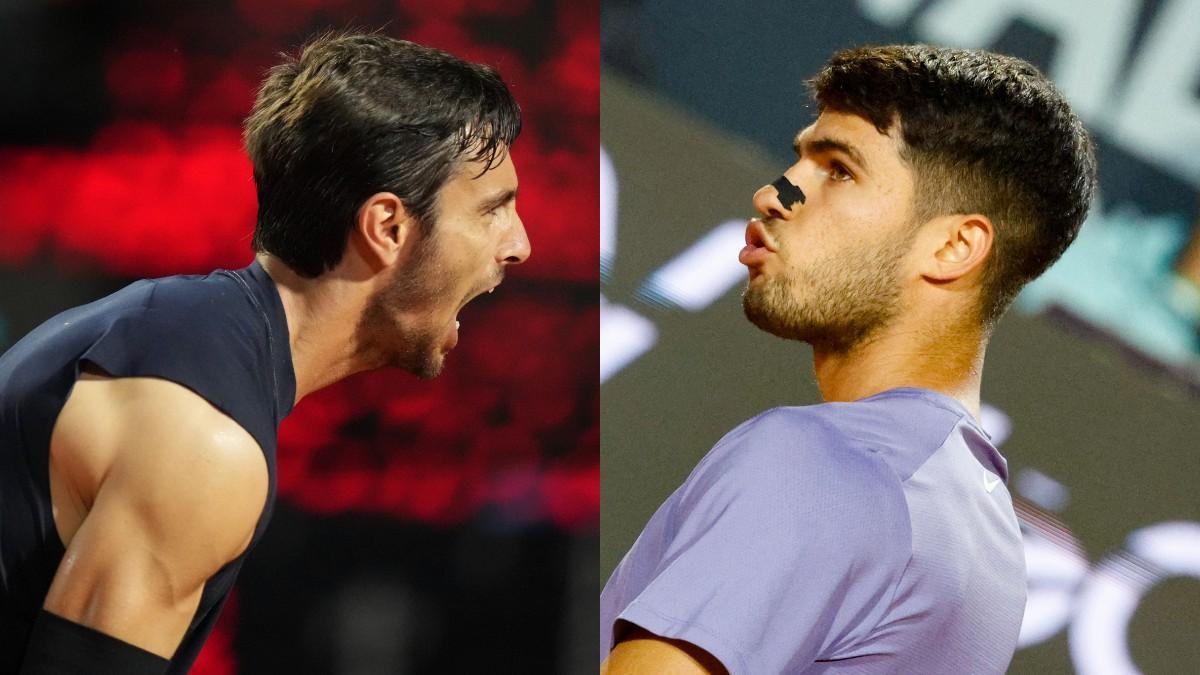 Lorenzo Musetti y Carlos Alcaraz, rivales en las semifinales del Masters 1000 de Roma