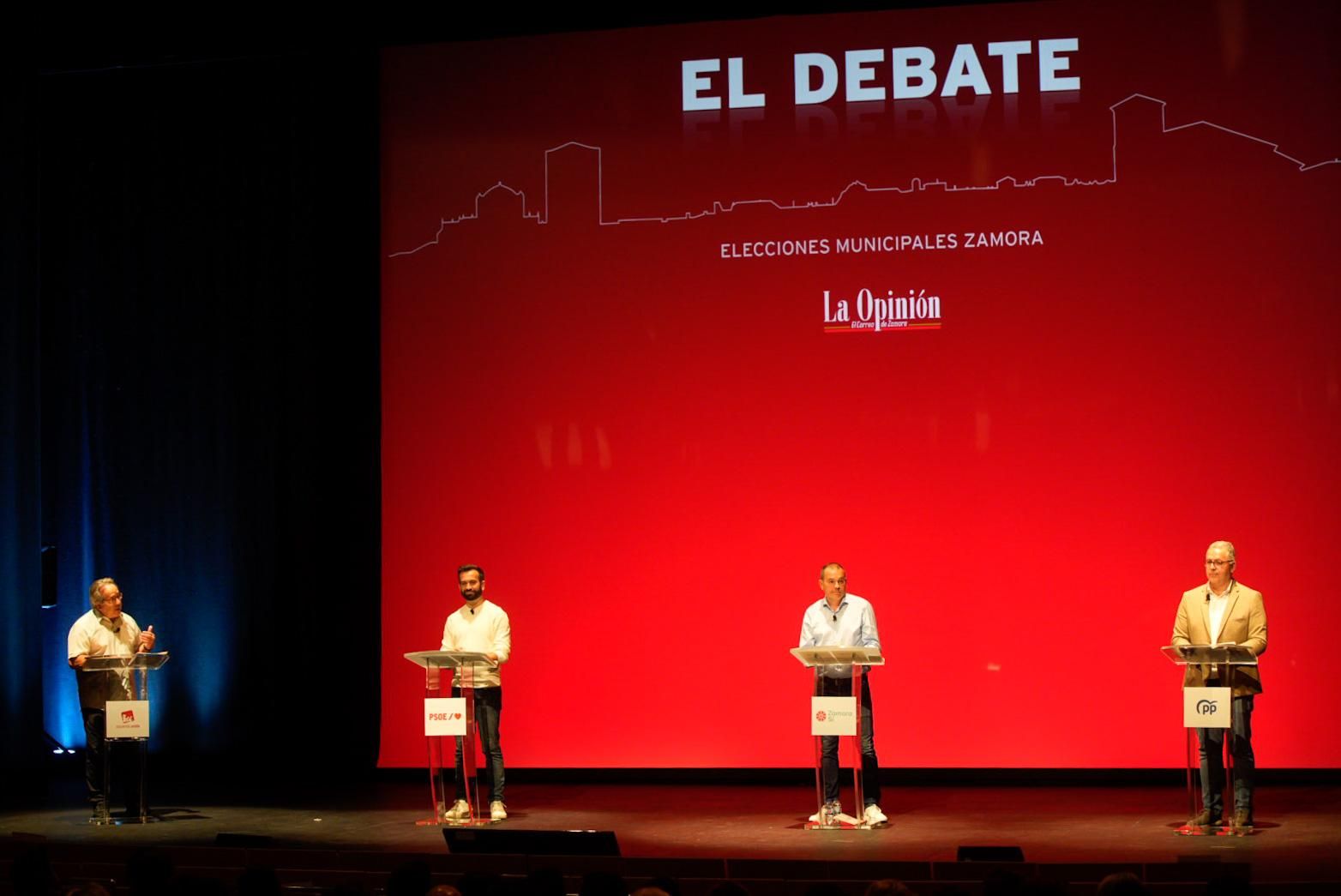 Debate electoral de LA OPINIÓN-EL CORREO DE ZAMORA entre Francisco Guarido, David Gago, Francisco José Requejo y Jesús María Prada.