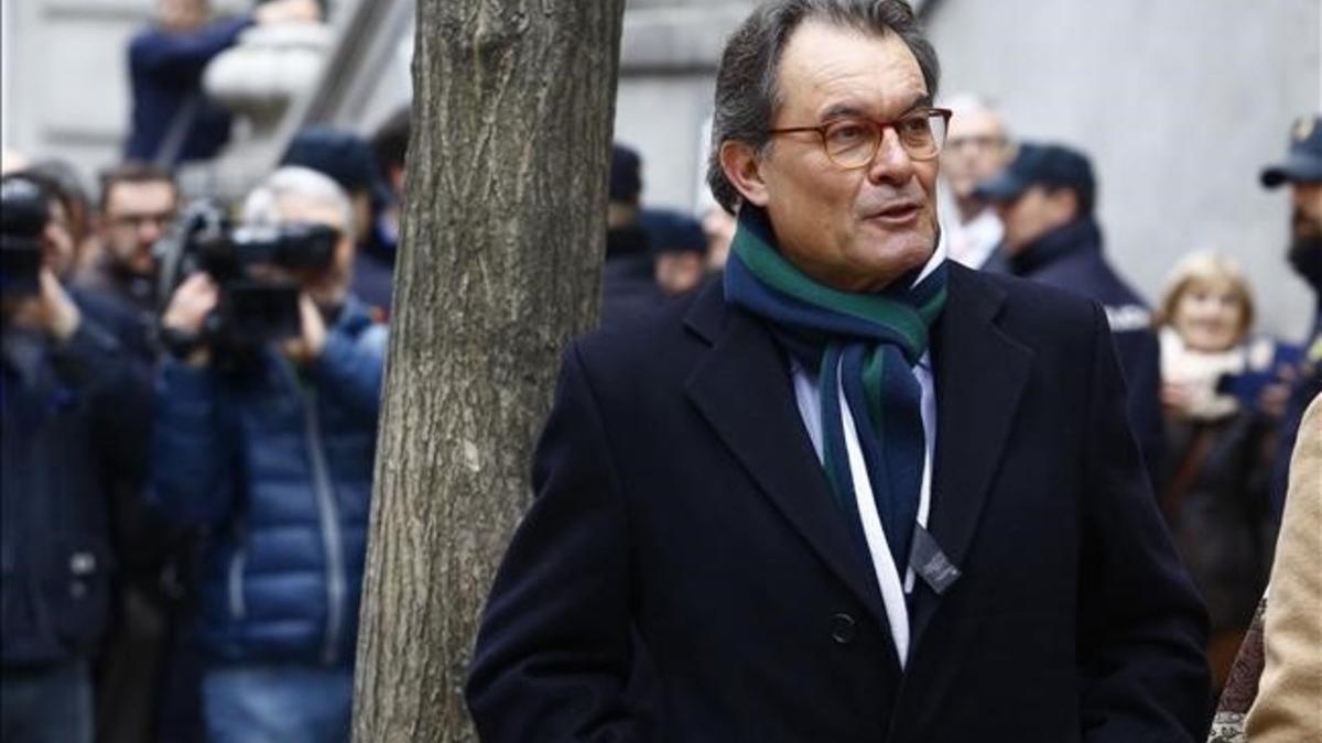 El expresidente de la Generalitat Artur Mas, el pasado 27 de febrero en Madrid.