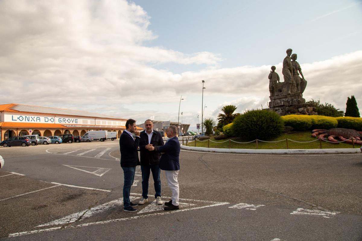 Pablo Leiva, Julio García Comesaña y Manuel Santos.