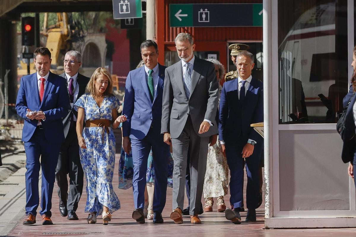 El Rei analitza amb Sánchez i Mañueco l’evolució dels incendis forestals a Castella i Lleó