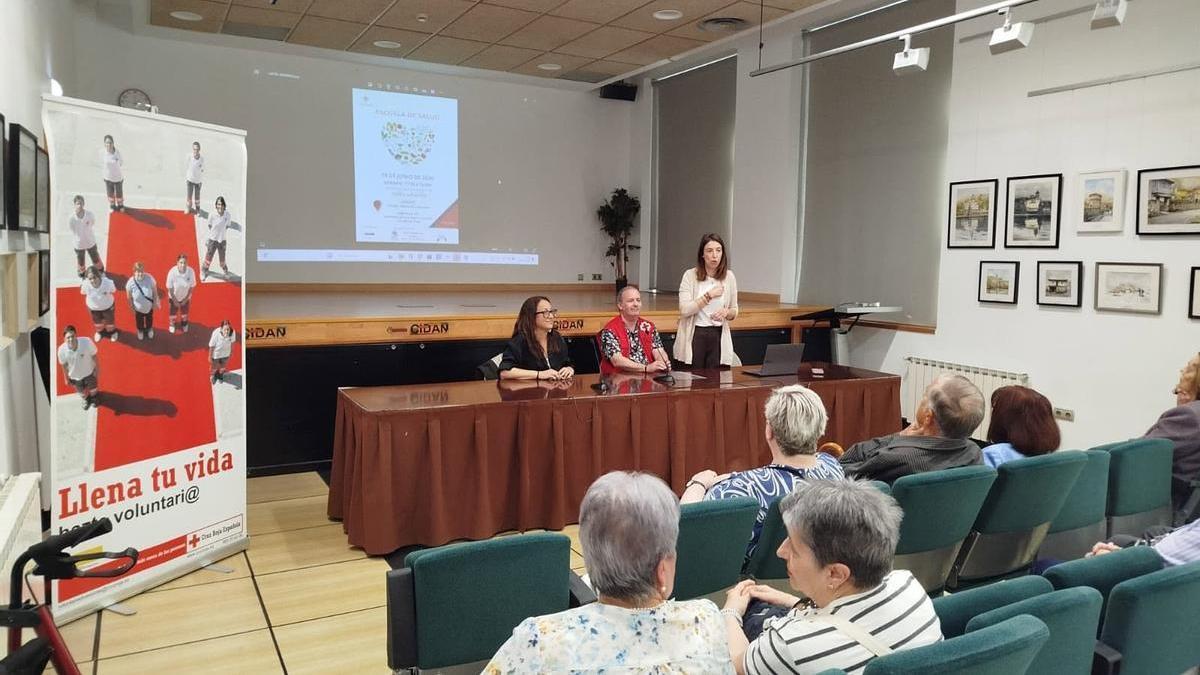 Uno de los talleres de la Escuela de Salud de Laviana.