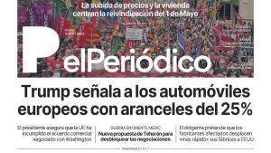 La portada de EL PERIÓDICO del 2 de mayo de 2026