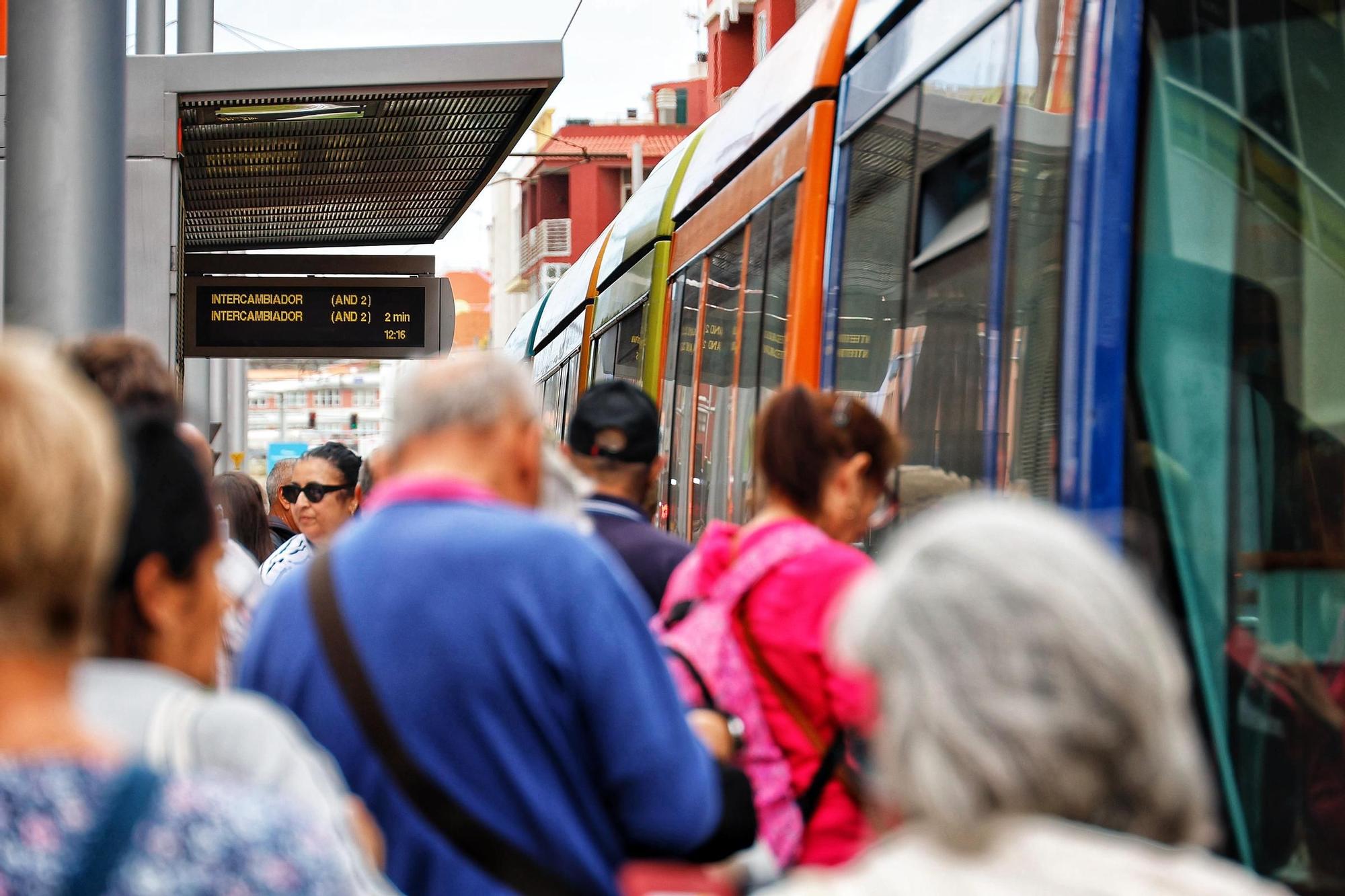 Paralización del servicio del tranvía de Tenerife