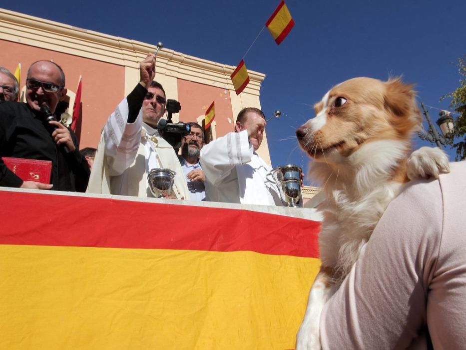 Los vecinos de Cartagena se han acercado junto a sus mascotas a recibir la bendición