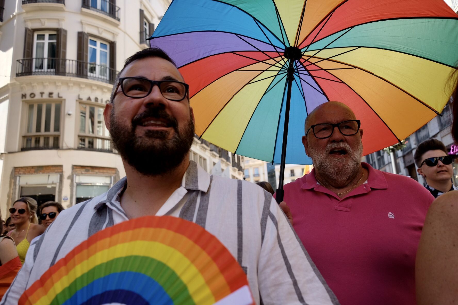 Marcha por el centro de Málaga por el Día Internacional del Orgullo LGTBI+