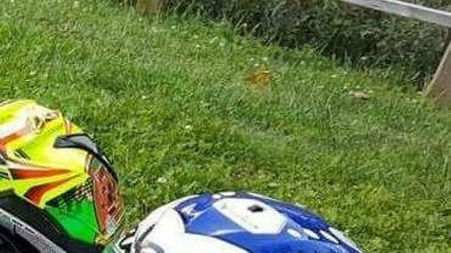 Desaparece la documentación y el casco de un motorista accidentado en Barbadás