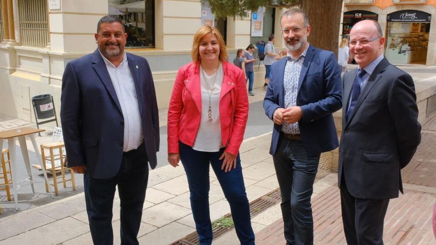 Els quatre signants del pacte quadripartit de Figueres.