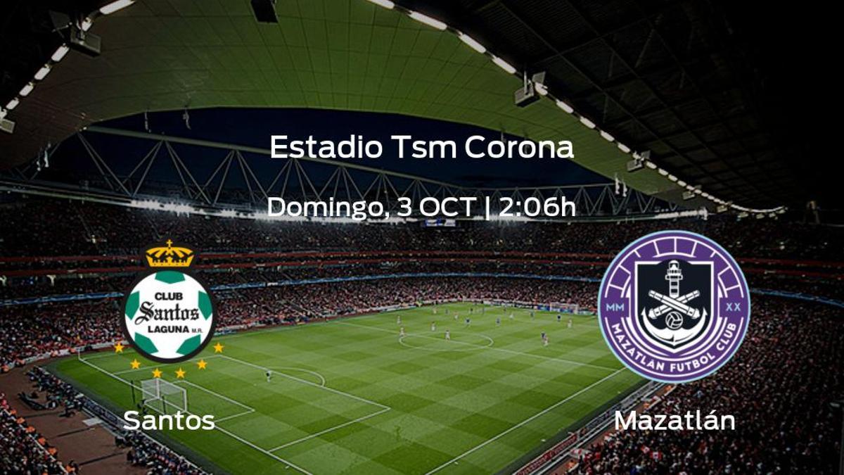 Jornada 12 de la Liga MX de Apertura: previa del encuentro Santos Laguna - Mazatlán
