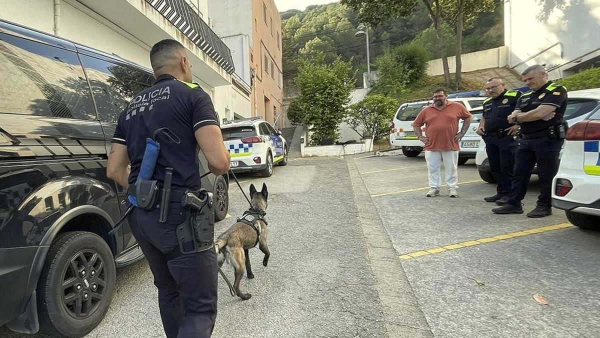 Presentació de la nova Unitat Canina de la Policia Local Blanes.
