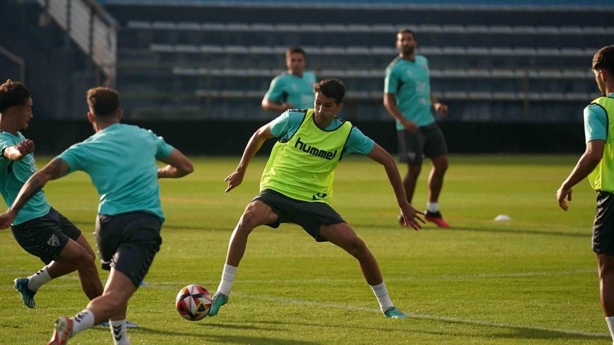 Juanpe, en un entrenamiento.