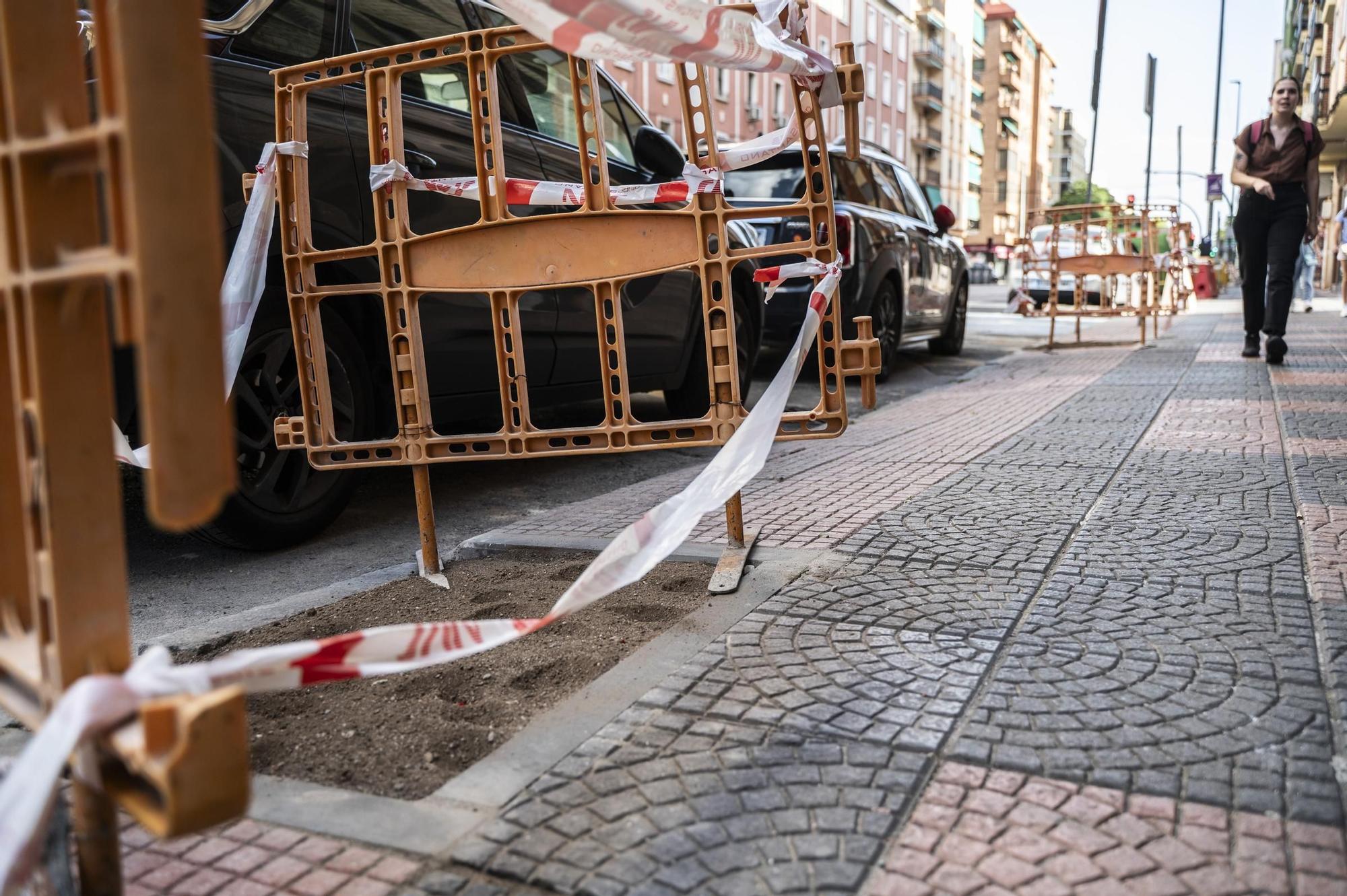 Obras para la plantación de árboles en Antonio Hurtado