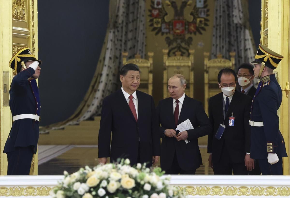 Xi Jinping y Vladímir Putin.