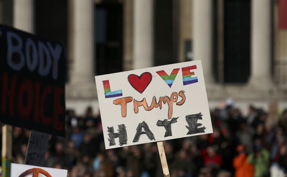 Protestas contra Donald Trump en Londres