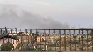 Un verano más y otra vez lo mismo en Mérida: los bomberos sofocan un fuego de pastos que arrasa dos hectáreas