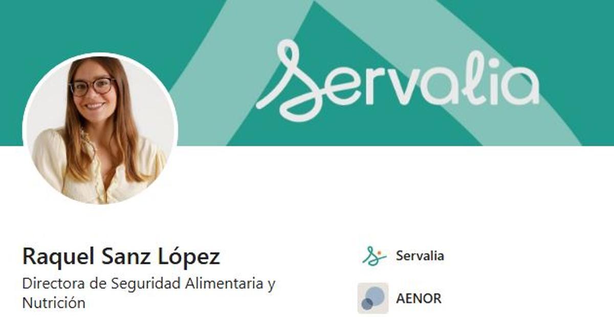 Raquel, en su perfil profesional