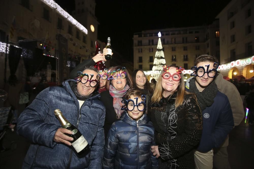 La Nochevieja 2018 en la Plaza del Ayuntamiento de Alicante