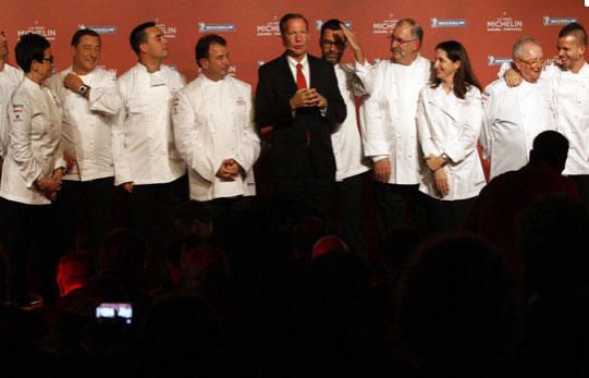 Gala de entrega de las estrellas Michelin en Girona.