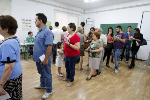 Jornada electoral europea en Murcia