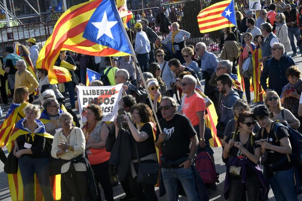 Manifestación del independentismo catalán en Madrid