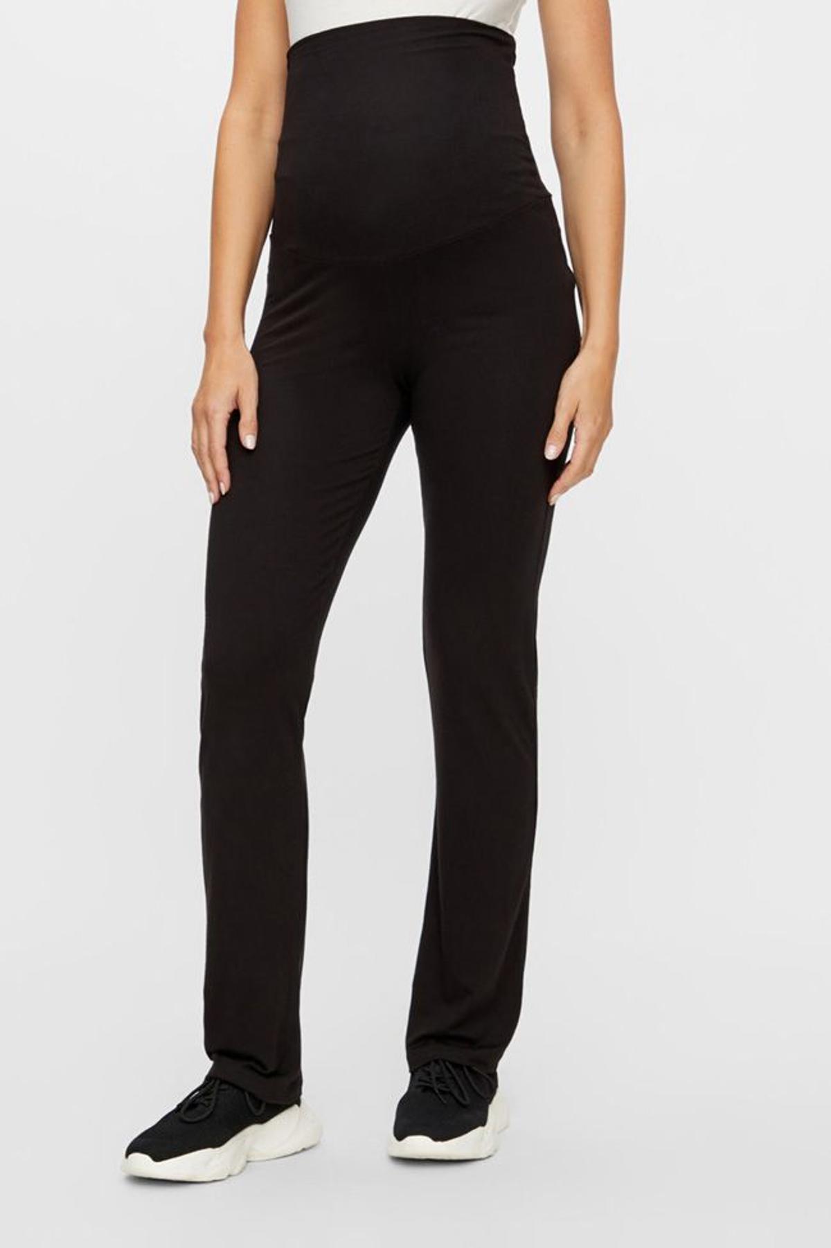 Pantalón negro de algodón orgánico y tiro alto, de Women'secret