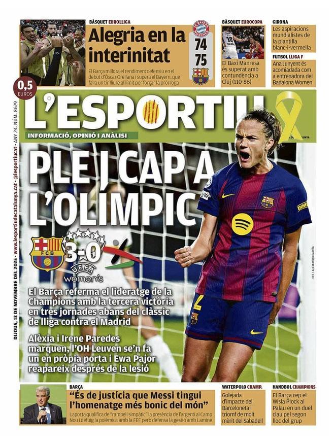 Estas son las portadas de la prensa deportiva de hoy