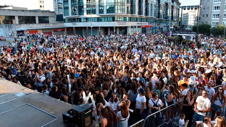 Unha vista do público asistente á actuación da Panorama no Milladoiro. Foto: CDA