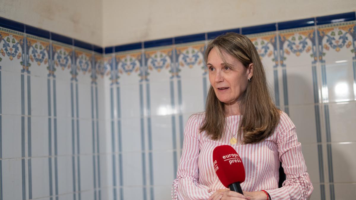 Rosa Álvarez, en casa de su padre en Catarroja.