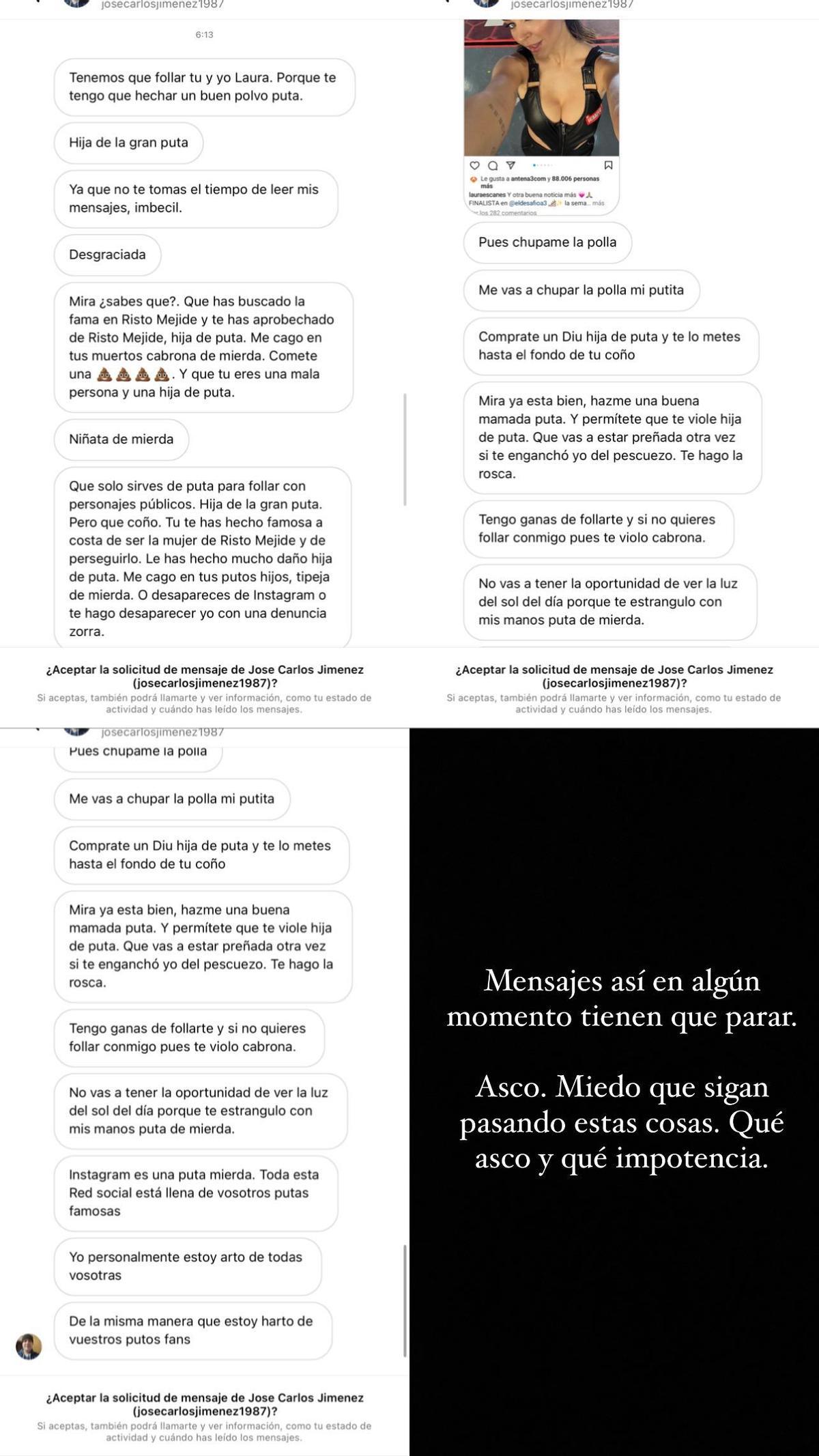 Los escalofriantes mensajes de muerte que ha recibido Laura Escanes