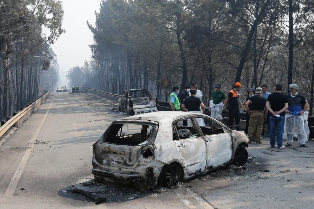 Incendio de grandes dimensiones en Portugal