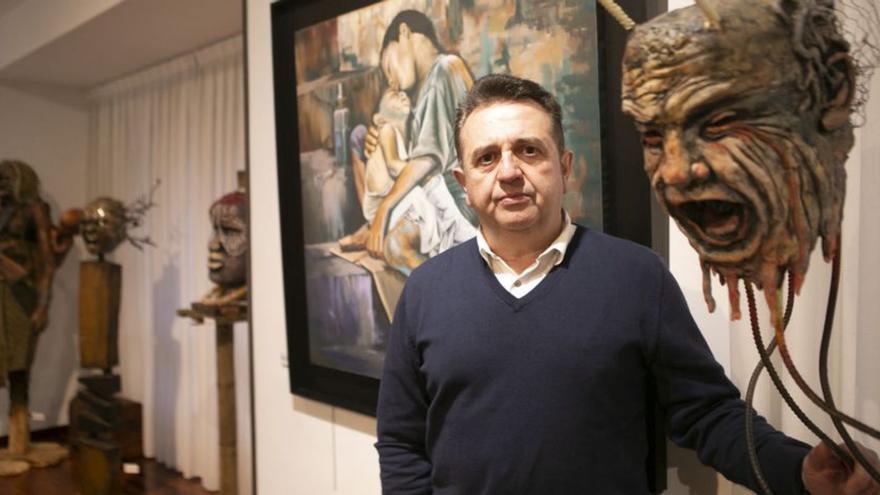 Fernando Viñolo inaugura exposición en La Serrana