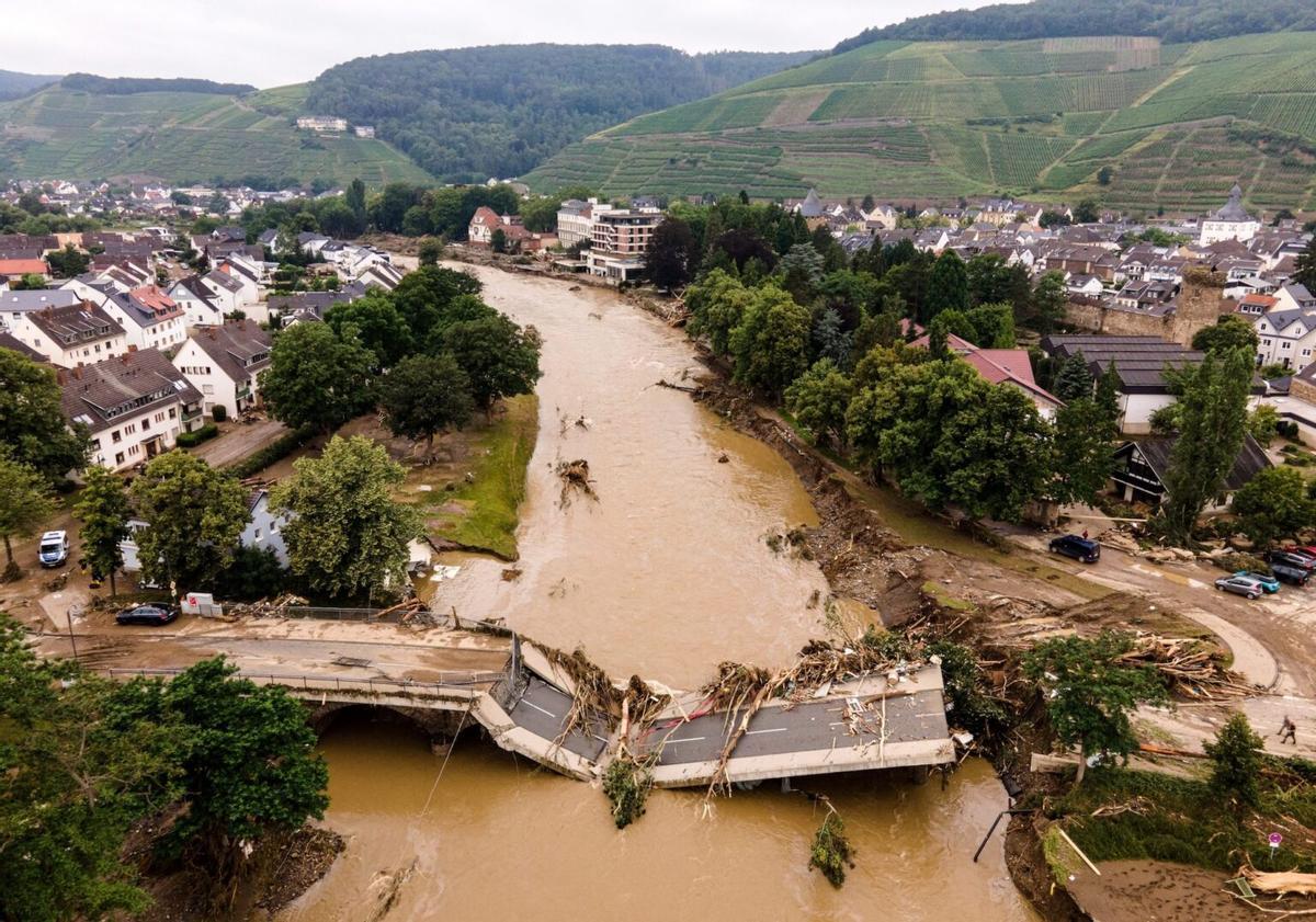 Inundaciones en el valle del Ahr (Alemania), en 2021.
