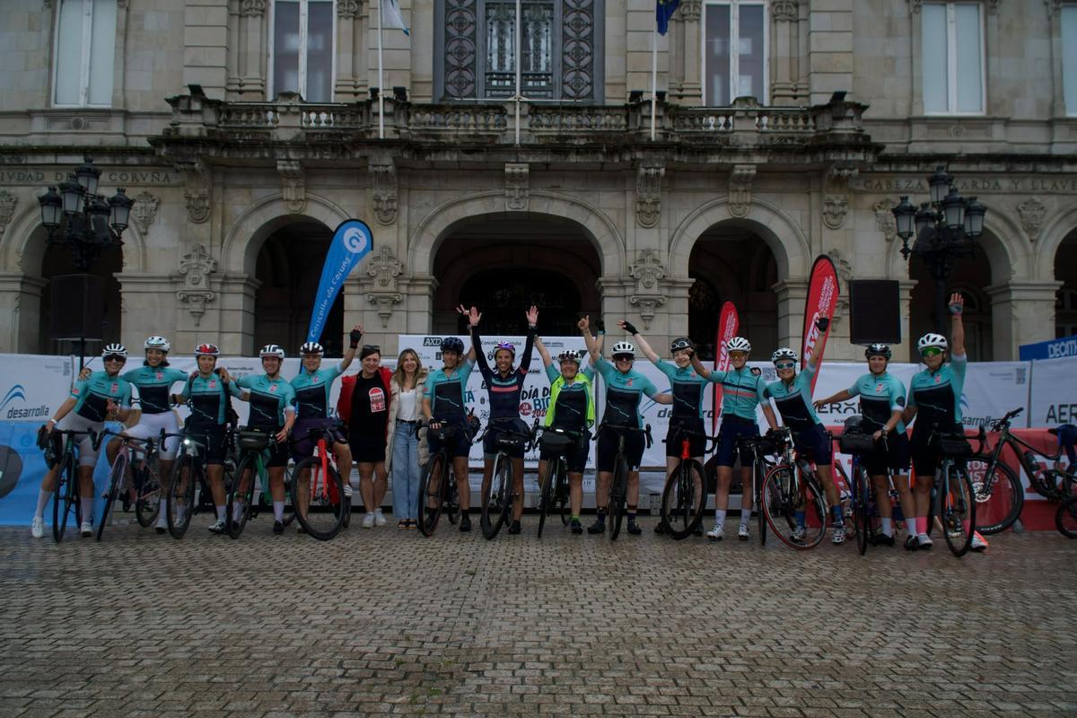 Día de la Bicicleta en A Coruña pasado por agua Día de la Bicicleta en A Coruña pasado por agua