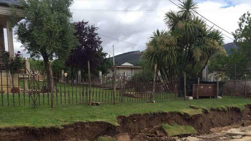 Las lluvias causaron numerosos daños en la comarca. // FdV