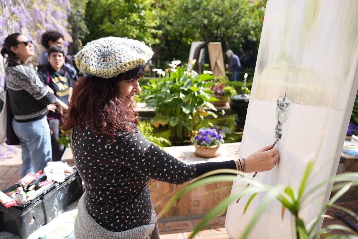 Concurso de pintura rápida Patios de Córdoba en el Palacio de Viana