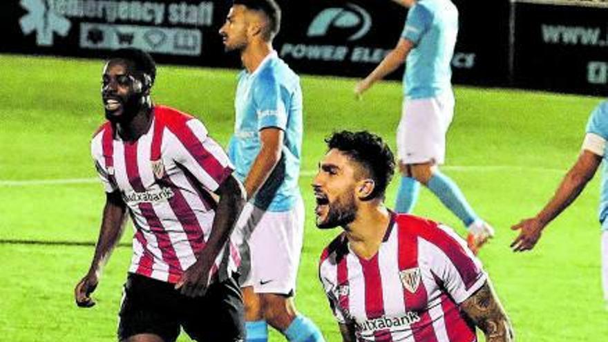 Unai Núñez celebra un gol con el Athletic Club. | EFE