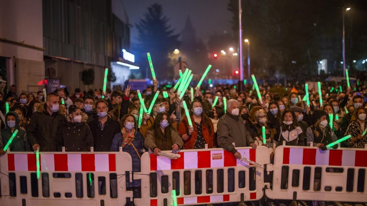 Público en el concierto de la París de Noia el pasado viernes, en Ourense