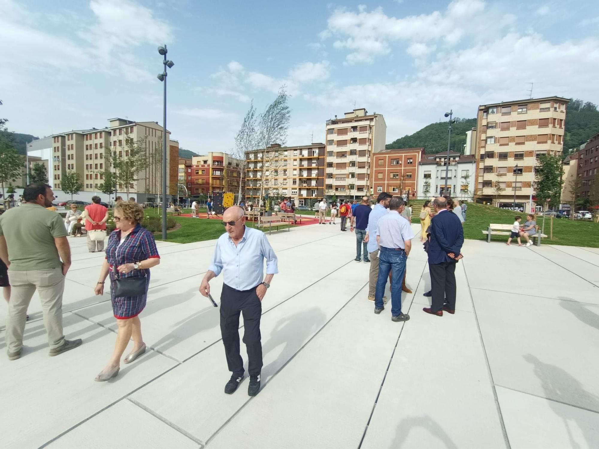 Inauguración del parque de la Mayacina, en Mieres