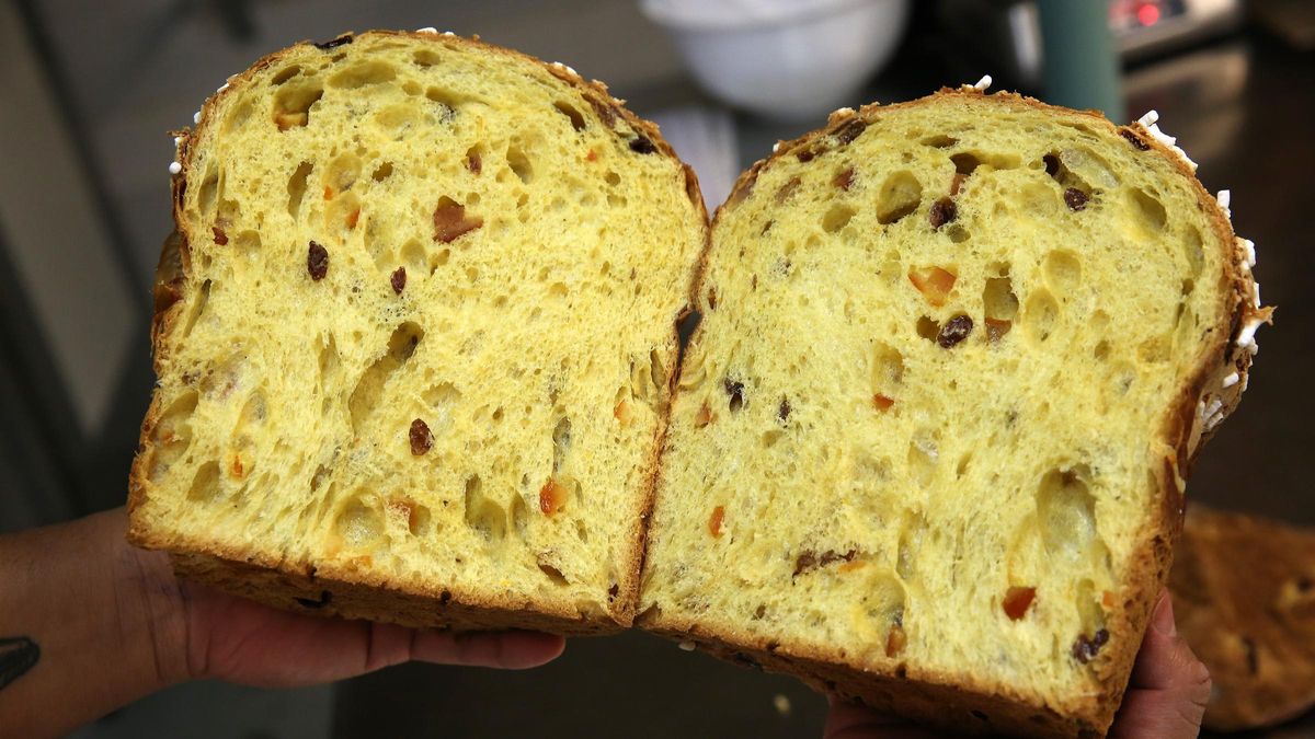 El 'panettone', abierto por la mitad, de Cloudstreet.