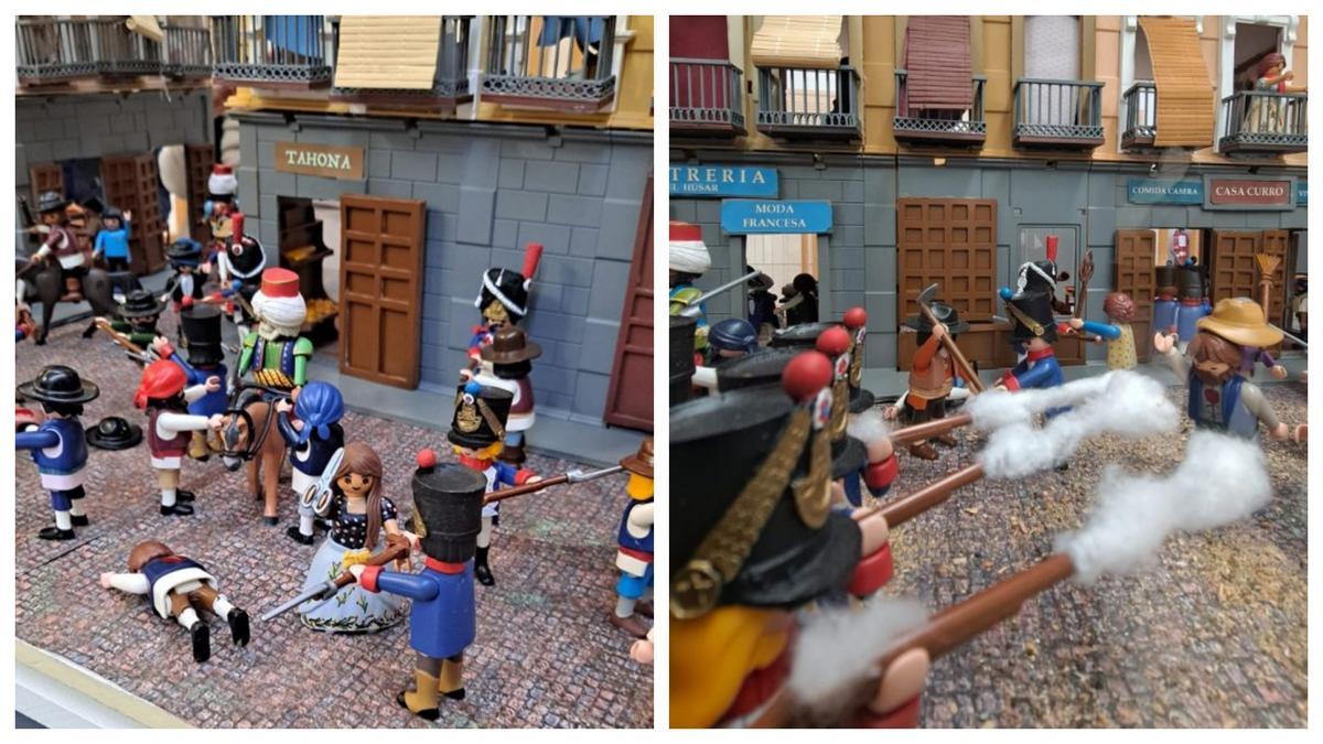 Figuras de Playmobil en el Museo de Historia de Madrid
